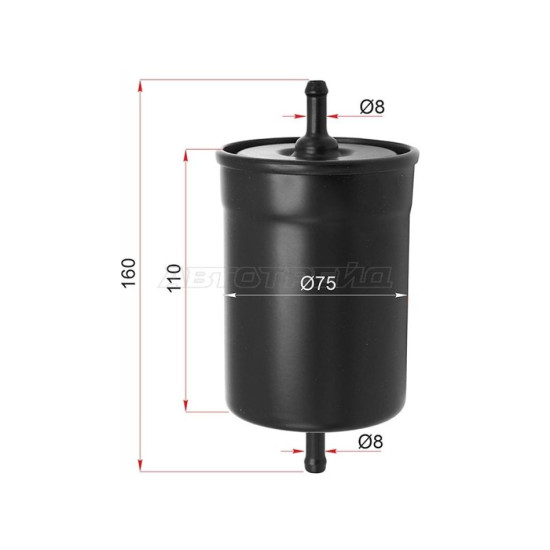 Фильтр топливный AUDI A4 94-01/A6 97-05/VW GOLF 91-99/PASSAT 88-05/FORD GALAXY 95-06 SAT