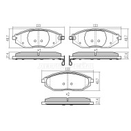 Колодки тормозные перед CHEVROLET SPARK 10- SAT