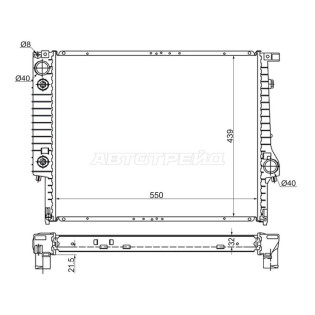 Радиатор BMW 3-Series 81-00 / 5-Series 88-96 / 7-Series 86-94 SAT