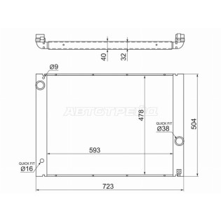 Радиатор BMW 5-Series 03-10 SAT