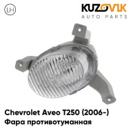 Фара противотуманная левая Chevrolet Aveo T250 (2006-) седан