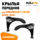 Крылья передние Chevrolet Cruze (2009-2015) c отверстием комплект 2 штуки левое + правое KUZOVIK Крылья передние Chevrolet Cruze (2009-2015) c отверстием комплект 2 штуки левое + правое KUZOVIK