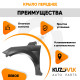Крыло переднее левое Ford Focus 2 (2008-2011) рестайлинг KUZOVIK