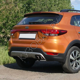 Задний бампер в цвет кузова Kia Rio X-Line (2017-)