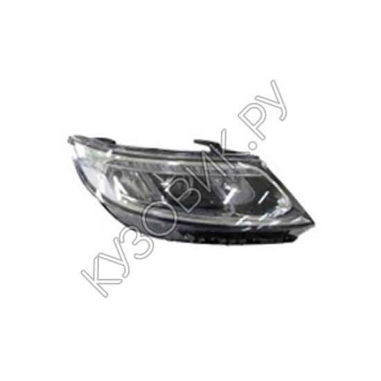 Фара правая линзованная с led (светодиоды) Kia Sorento 2 (2012-2014) рестайлинг