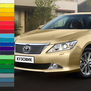 Бампер передний в цвет кузова Toyota Camry V50 (2011-2014) с отверстиями под омыватели