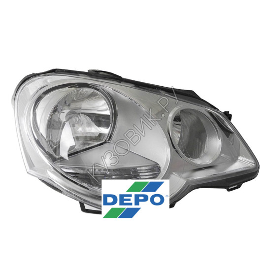 Фара правая Volkswagen Polo (2005-) DEPO